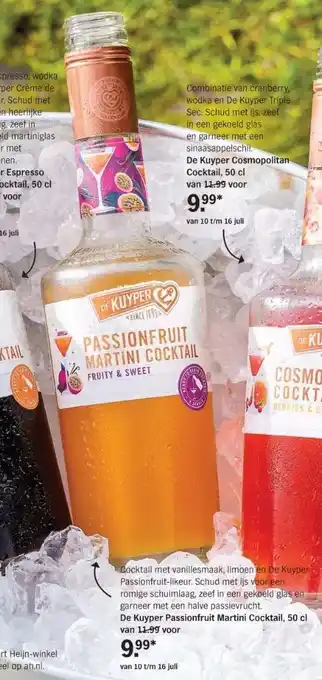 Albert Heijn Passionfruit martini cocktail aanbieding