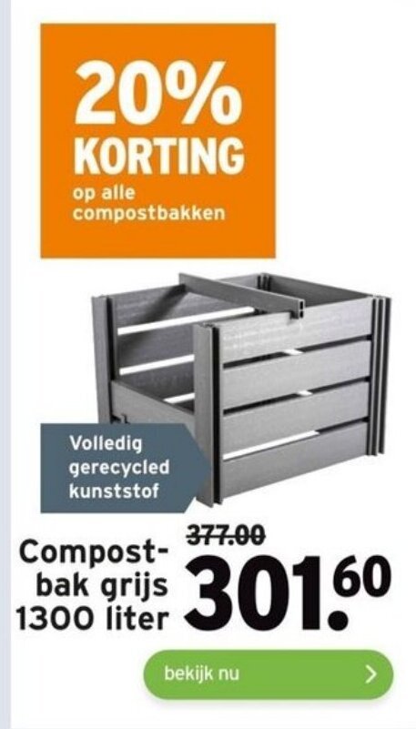 IDMarket - Draaibare compostbak, dubbele bak, 140 l