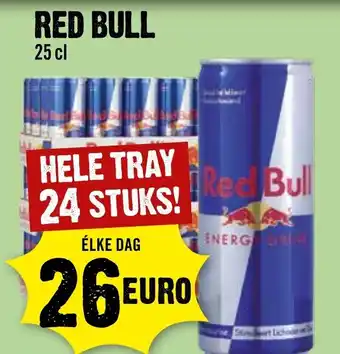 Dirck 3 RED BULL 25 cl HELE TRAY 24 STUKS! aanbieding