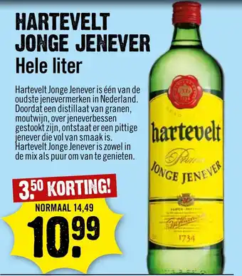 Dirck 3 HARTEVELT JONGE JENEVER Hele liter aanbieding