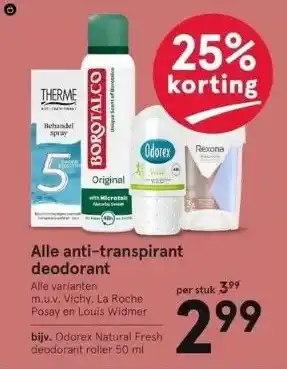 Etos Alle anti-transpirant deodorant aanbieding