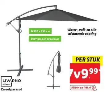 Lidl Livarno home zweefparasol aanbieding