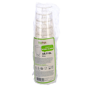 Marskramer Duni plastic wijnglazen 15,7 cl 8 stuks aanbieding