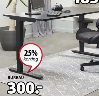 Jysk Slangerup In Hoogte Verstelbaar Bureau aanbieding