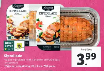 Lidl Kiprollade 500 gram aanbieding