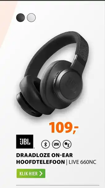 Expert DRAADLOZE ON-EAR HOOFDTELEFOON | LIVE 660NC aanbieding