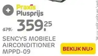 Praxis Sencys mobiele airconditioner aanbieding