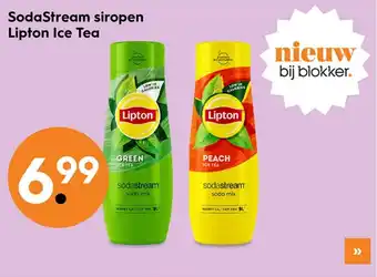 Blokker SodaStream siropen Lipton Ice Tea aanbieding