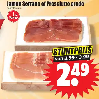 Dirk Jamon serrano of prosciutto crudo aanbieding