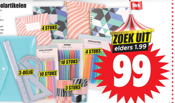 Dirk Schoolartikelen aanbieding