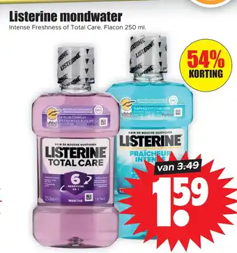 Dirk Listerine mondwater aanbieding