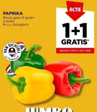 Jumbo Paprika aanbieding