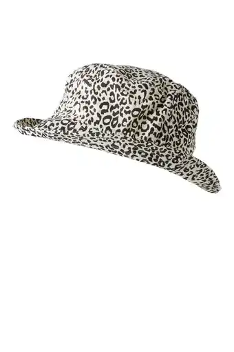 Wehkamp Sarlini bucket hat met panterprint beige aanbieding