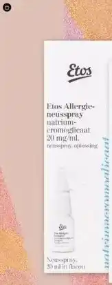 Etos Etos allergie neusspray natriumcromoglicaat 20 mg/ml 20 ml per stuk aanbieding