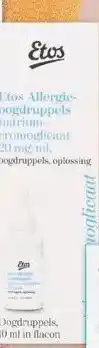 Etos Etos allergie oogdruppels natriumcromoglicaat 20 mg/ml 10 ml. aanbieding