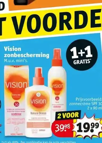 Kruidvat Vision zonbescherming aanbieding