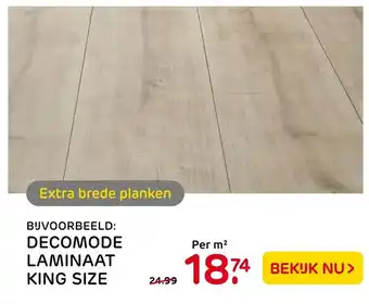 Praxis Decomode laminaat king size aanbieding