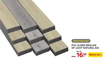 Praxis PVC Vloer grijs eik of licht naturel eik aanbieding