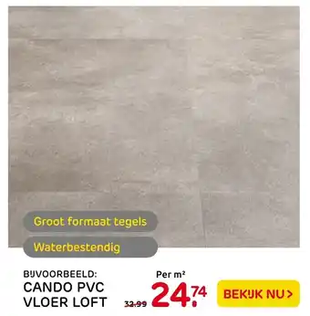 Praxis Cando PVC vloer loft aanbieding