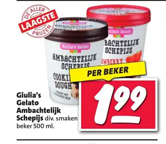 Nettorama Giulia's Gelato Ambachtelijk Schepijs aanbieding