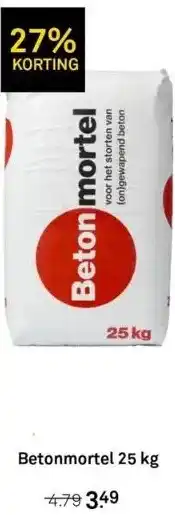 Karwei Betonmortel 25 kg aanbieding