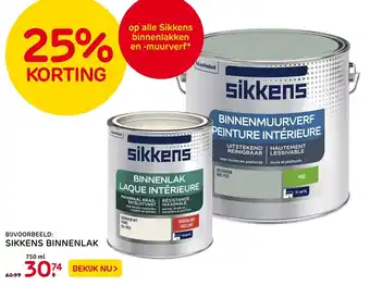 Praxis Sikkens binnenlak 750ml aanbieding