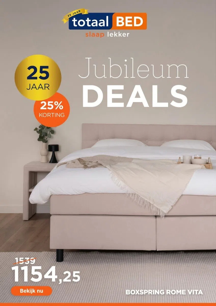 Boxspring rome vita aanbieding bij TotaalBED