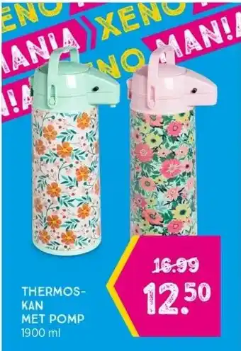 Xenos Thermoskan met pomp aanbieding