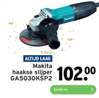 GAMMA Makita haakse slijper aanbieding