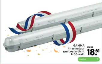 GAMMA GAMMA tl-armatuur spuitwaterdicht aanbieding