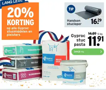 GAMMA Gyproc stuc pasta aanbieding