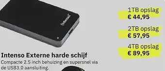 It's Amazing Intenso Externe harde schijf aanbieding