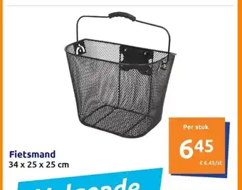 Action Fietsmand 34 x 25 x 25 cm aanbieding