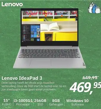 It's Amazing Lenovo IdeaPad 3 aanbieding