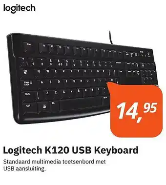 It's Amazing Logitech K12O USB Keyboard aanbieding