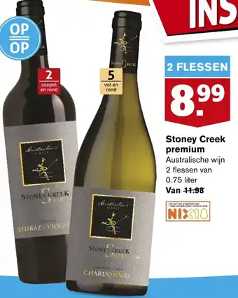 Hoogvliet Stoney Creek premium 0.75 liter aanbieding