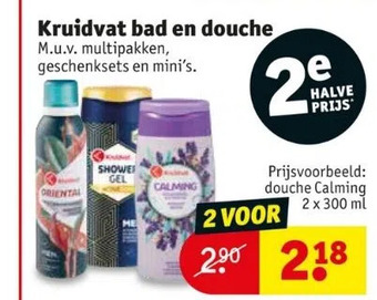 Kruidvat Kruidvat bad en douche aanbieding