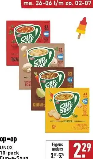 ALDI 10-pack cup-a-soup aanbieding