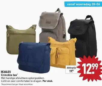 ALDI Crinckle tas aanbieding