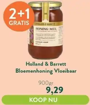 Holland & Barrett Holland & barrett bloemenhoning vloeibaar aanbieding