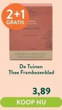 Holland & Barrett De tuinen thee frambozenblad aanbieding