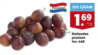 Hoogvliet Hollandse pruimem 500g aanbieding