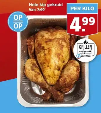 Hoogvliet Hele kip gekruid aanbieding