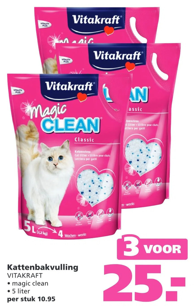 Kattenbakvulling 5 liter aanbieding bij Ranzijn