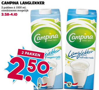 Boon`s Markt Campina langlekker aanbieding
