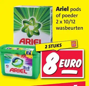 Nettorama Ariel pods of poeder aanbieding