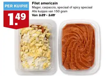 Hoogvliet Filet americain 150g aanbieding