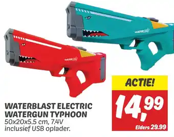 Dekamarkt Waterblast electric watergun typhoon aanbieding