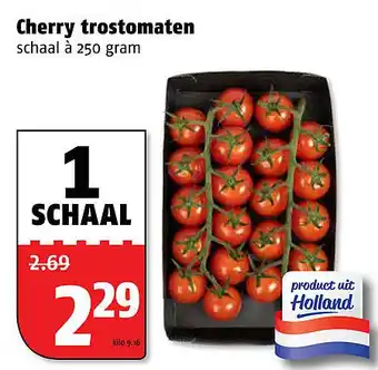 Poiesz Cherry trostomaten schaal à 250 gram aanbieding