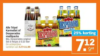 Albert Heijn Desperados original Set 6 à 0.33 liter aanbieding